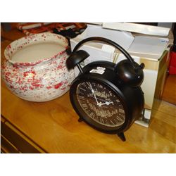 PLANTER LARGE CLOCK AND DIFFUSER SET