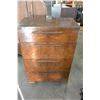 Image 2 : BURLED WALNUT ANTIQUE 4 DRAWER HIGHBOY