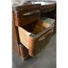 Image 3 : BURLED WALNUT VANITY WITH MIRROR AND STOOL