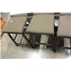 Image 2 : 4 MODERN WOOD UPHOLSTERED STOOLS