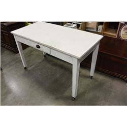 WHITE ROLLING WORK BENCH