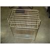 Image 1 : VINTAGE METAL ROLLING MAGAZINE RACK