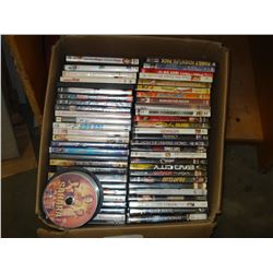 BOX OF DVDS