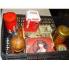Image 1 : BLACK CRATE OF COLLECTIBLE TINS