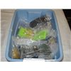 Image 1 : SMALL TOTE OF JEWELERY AND BELTS