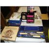 Image 1 : CARNIVAL GLASS, FIGURES, COLLECTIBLES, AND JEWELRY BOX