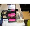 Image 3 : CARNIVAL GLASS, FIGURES, COLLECTIBLES, AND JEWELRY BOX