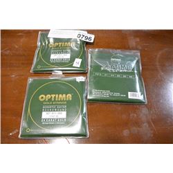 5 OPTIMA ACOUSTIC GUITAR STRINGS RETAIL $86.67