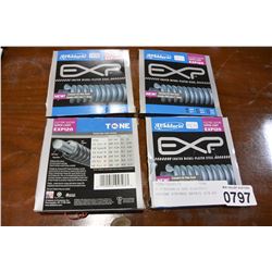 4 DADDARIO EXP ELECTRIC GUITAR STRINGS RETAIL $74.84