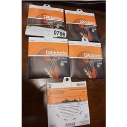 5 D;ADDARIO UKULELE STRINGS RETAIL $62.50
