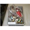 Image 1 : BAG OF WATCHES, BAG OF JEWELERY, AND TOTE OF COLLECTIBLES