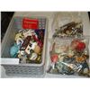 Image 2 : BAG OF WATCHES, BAG OF JEWELERY, AND TOTE OF COLLECTIBLES