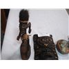 Image 3 : DECORATIVE WOOD ITEMS FROM MEXICO AND HAND PAINTED ROCK
