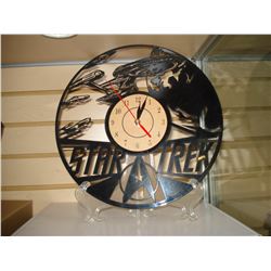 NEW LASER CUT STAR TREK RECORD CLOCK