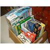 Image 2 : BOX OF MODEL PLANES AND BURL CLOCK