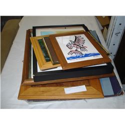 LOT OF NATIVE PICTURES AND ETCHINGS