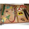 Image 2 : WOOD CASE OF NATIVE MADE ITEMS