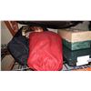 Image 2 : TACKLE BOX W/ CONTENTS, FISHING ROD, AND CAMPSTOVE TENT AND TARP AND ZERO GRAVITY CHAIR