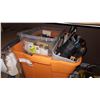 Image 2 : ORANGE TOTE OF ASSORTED TOOLS