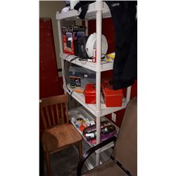 WHITE 5 TIER PLASTIC SHELF