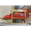 Image 1 : KIDS WOODEN SLED W/ RED CUSION