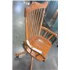 Image 2 : PINE ROLLING OFFICE ARM CHAIR