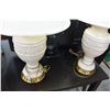 Image 2 : PAIR OF WHITE CERAMIC TABLE LAMPS