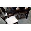 Image 2 : MODERN DINING TABLE TABLE W/ JACK KNIFE LEAF AND 4 CHAIRS