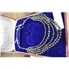 Image 2 : VINTAGE 5 STRAND BLACK CRYSTAL BEAD NECKLACE