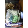 Image 2 : ANTIQUE KETTLE, VINTAGE PURSE, AND EVENING GLOVES