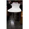 Image 1 : WHITE AND CHROME BAR STOOL