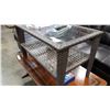 Image 2 : GLASS TOP WICKER COFFEE TABLE
