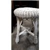 Image 2 : WHITE WICKER STOOL