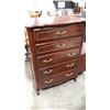 Image 1 : FRENCH PROVINCIAL 5 DRAWER CHERRY FINISH HIGHBOY