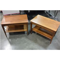 PAIR OF 2 TIER ENDTABLES