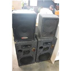 LOT OF FLOOR SPEAKERS