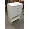 Image 1 : WHITE 3 DRAWER NIGHTSTAND