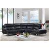 Image 1 : NEW GENUINE STITCHED BROWN LEATHER 3 PIECE SECTIONAL SOFA, RETAIL $4198