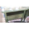 Image 2 : PAIR OF ONE DRAWER GREEN NIGHTSTANDS