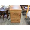 Image 2 : 2 DRAWER WOOD FILING CABINET