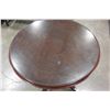 Image 2 : MAHOGANY PARLOUR TABLE W/ GLASS TOP