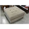 Image 1 : OVERSIZED UPHOLSTERED OTTOMAN