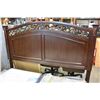 Image 3 : NEW ASHLEY KINGSIZE DARK FINISH PANEL BEDFRAME, RETAIL $2699