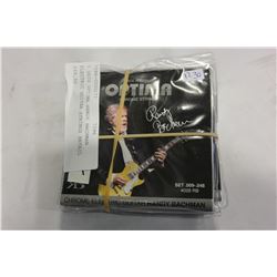 5 SETS OPTIMA RANDY BACHMAN ELECTRIC GUITAR STRINGS RETAIL $86.50