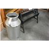 Image 2 : IRON LOG HOLDER AND METAL CAN