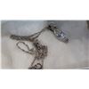 Image 2 : STERLING NECKLACE AND CRYSTAL PENDANTS