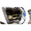 Image 2 : WARRIOR BLUE KIDS HOCKEY HELMET WITH 2 CAGES