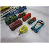 Image 2 : BOX LOT OF 10 VINTAGE CARS & TRUCKS & 2 CAR CARRIERS LESNEY, CORGI