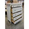 Image 2 : WHITE 6 DRAWER HIGHBOY DRESSER