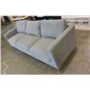Image 2 : MODERN GREY UPHOLSTERED SOFA WITH CHROME LEGS